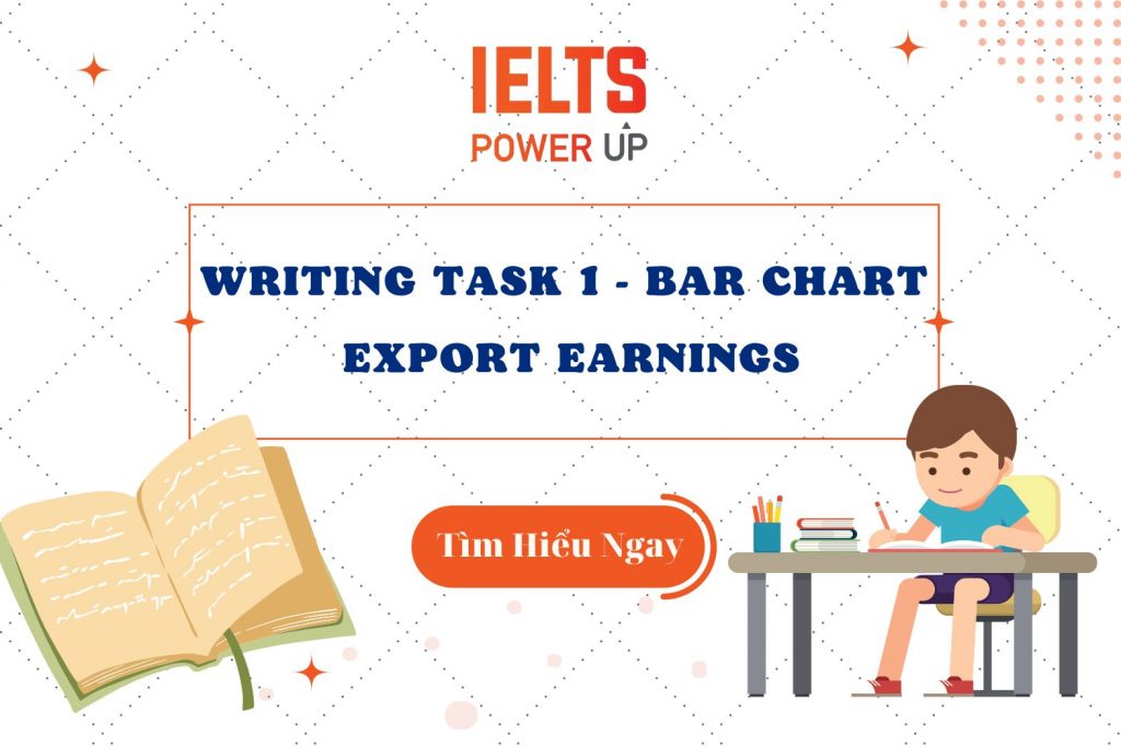 WRITING TASK 1 - BAR CHART - EXPORT EARNINGS