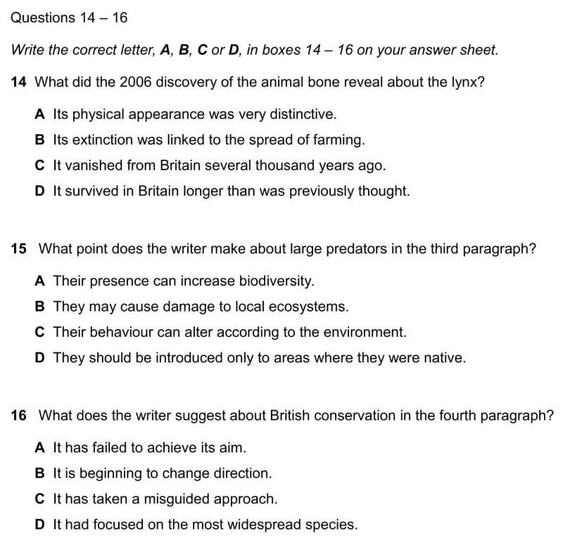 dạng đề multiple choice ielts reading