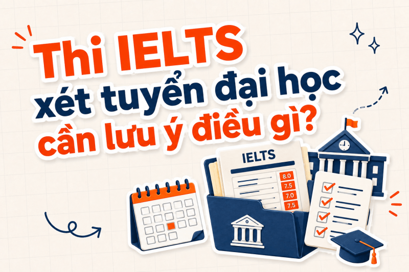 thi IELTS xét tuyển đại học